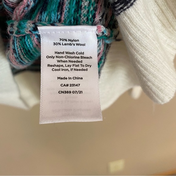 Talbots Wool Blend Fair Isle Crew Neck Sweater - Picture 4 of 6